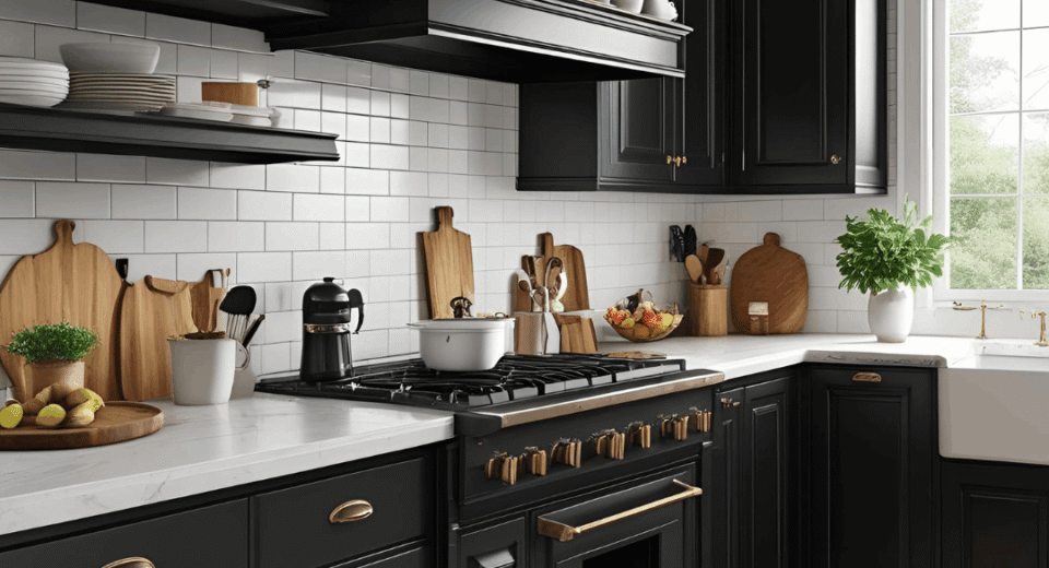 black-kitchen-cabinets